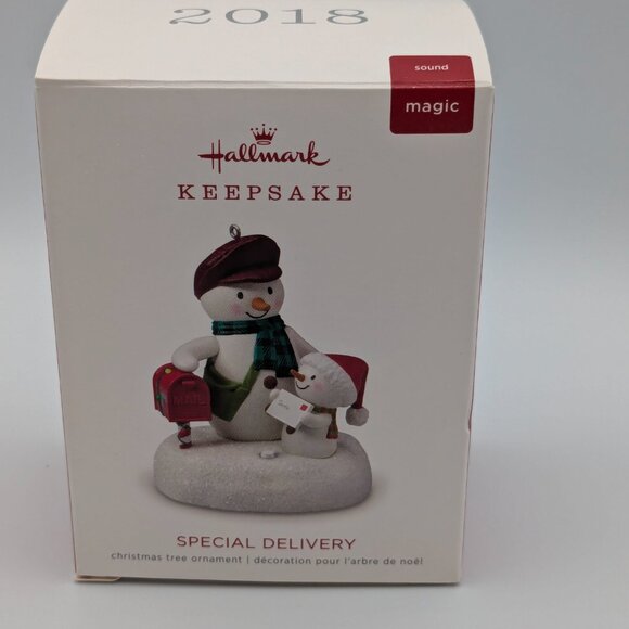 Hallmark Keepsake Special Delivery 2018 Magic Sound Christmas Ornament - Picture 8 of 11